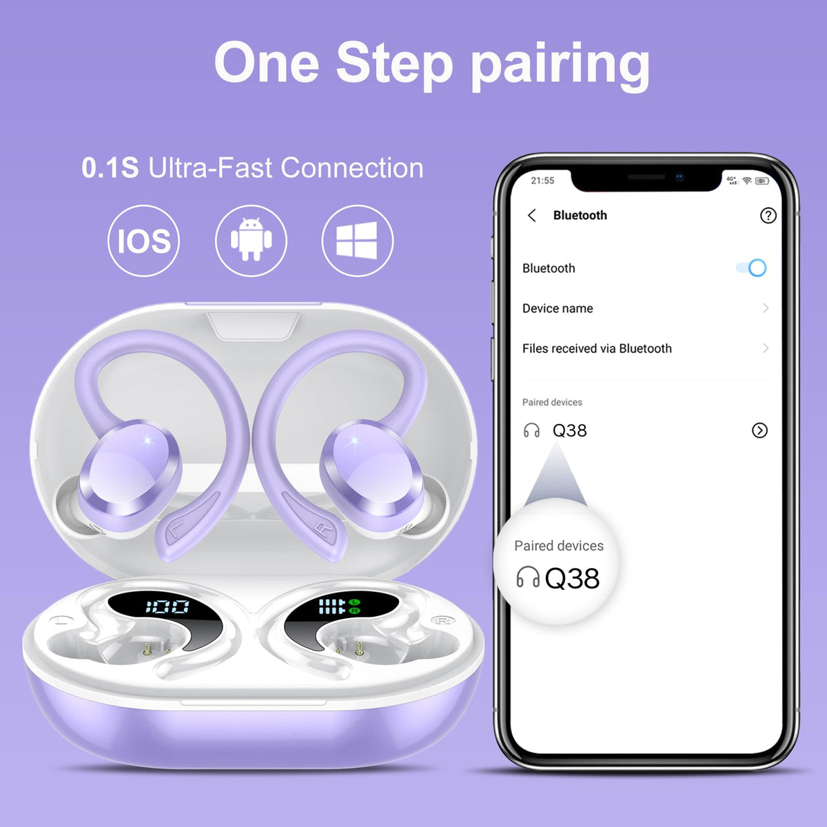 Sprtoybat smart touch controls let you manage playback and calls instantly.