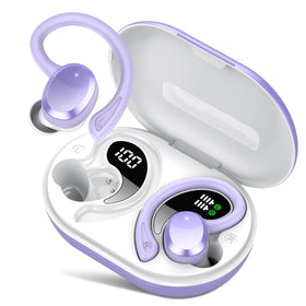 Sprtoybat wireless earbuds with LED display show battery life at a glance for workouts.