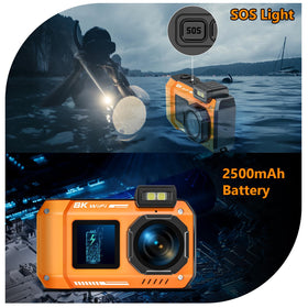 SPUNALP dual screens displaying selfie composition for easy vlogging