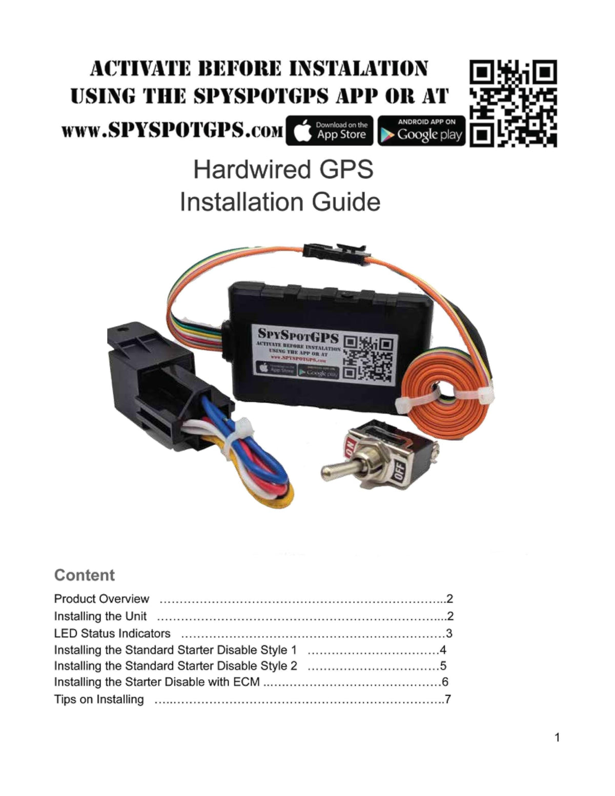 Spy Spot GV53MG low power draw indicator while parked.