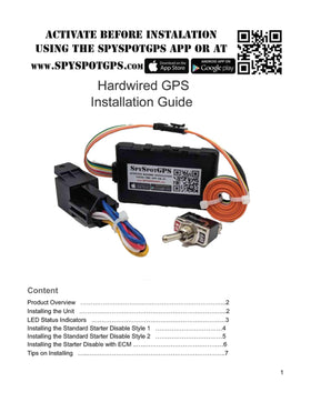 Spy Spot GV53MG low power draw indicator while parked.