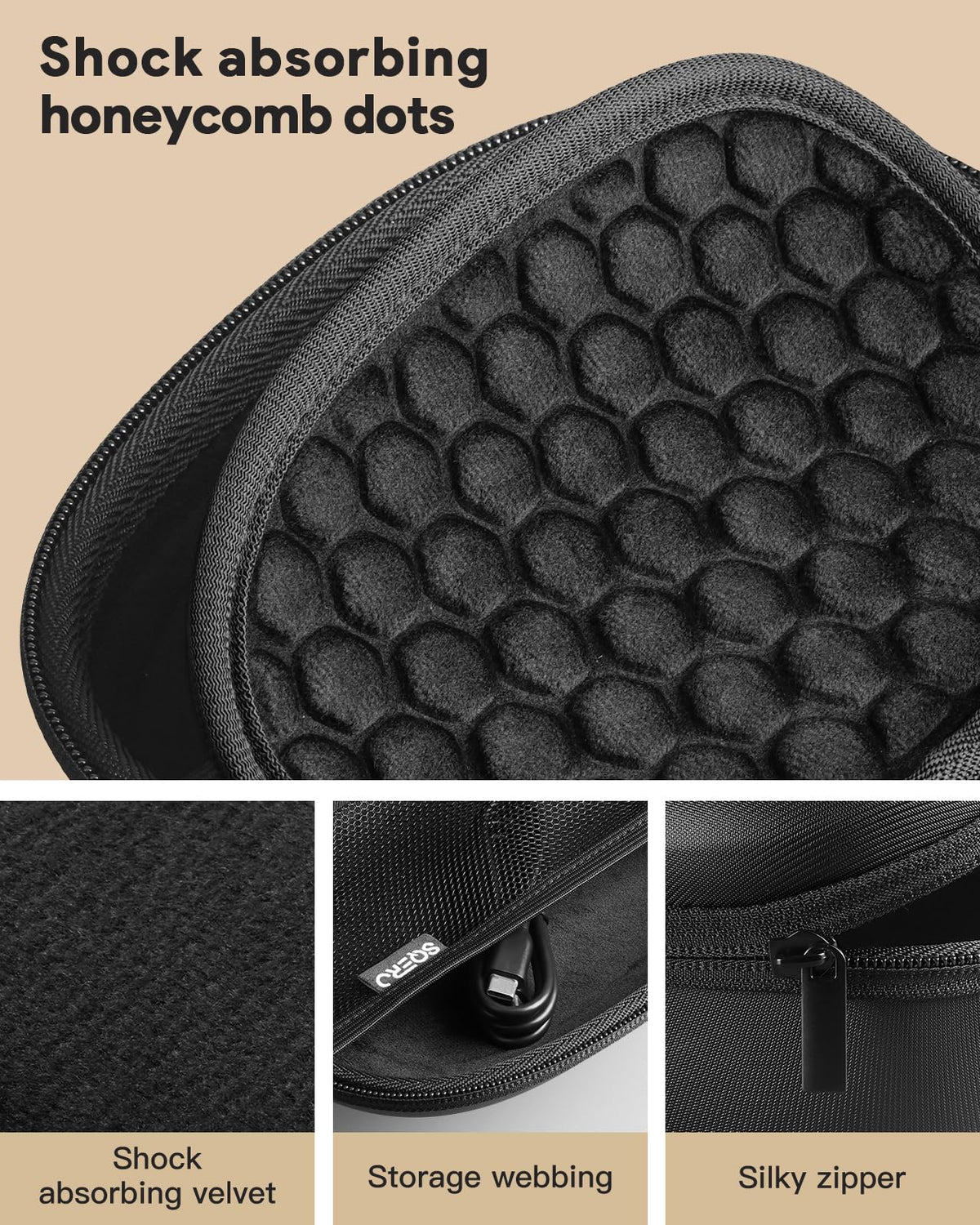 SQERO Beats case fit demonstrates precise dimensions for Beats headphones.