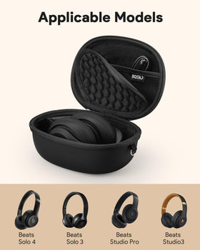 SQERO Beats case interior padding cushions headphones during transit.