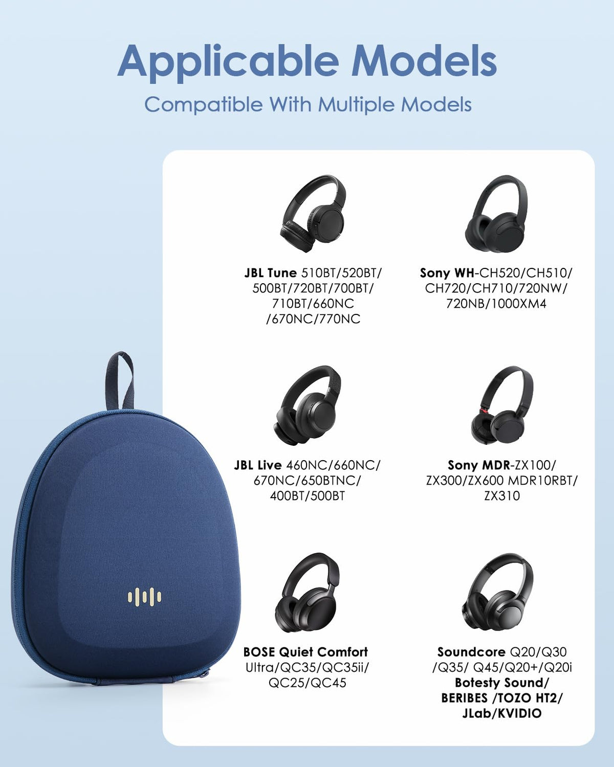 SQERO case for over-ear headphones, slim profile, keeps gear organized on commutes.