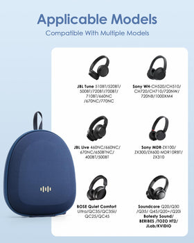 SQERO case for over-ear headphones, slim profile, keeps gear organized on commutes.