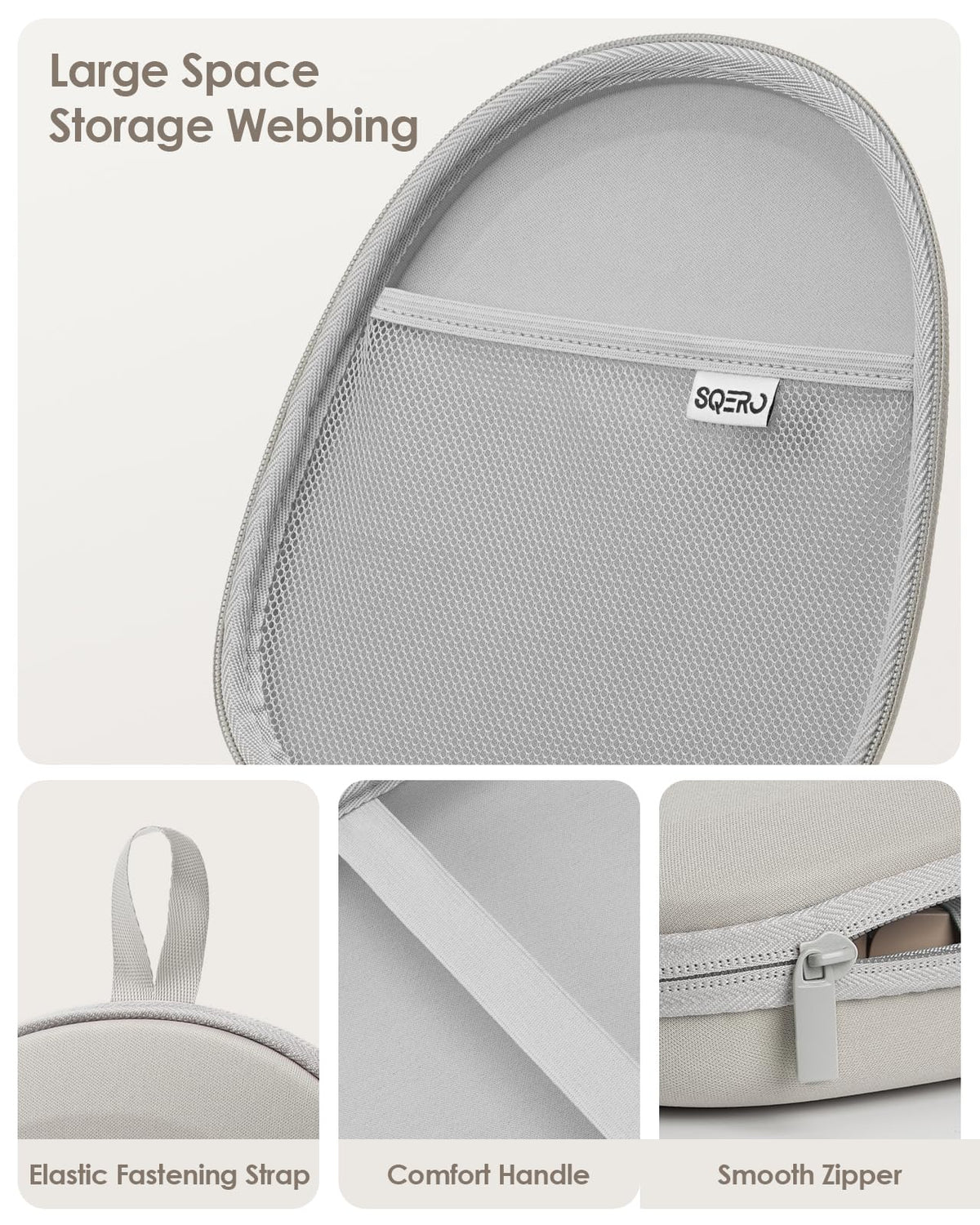 SQERO minimalist beige exterior complements modern tech setups stylishly