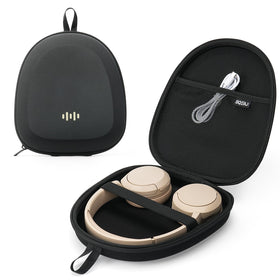 SQERO headphone case top view showing ultra-slim protection for travel
