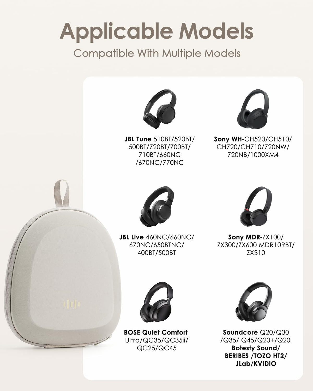 SQERO ultra-slim profile case slips into bags while guarding headphones