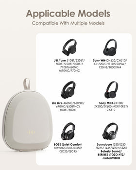 SQERO ultra-slim profile case slips into bags while guarding headphones