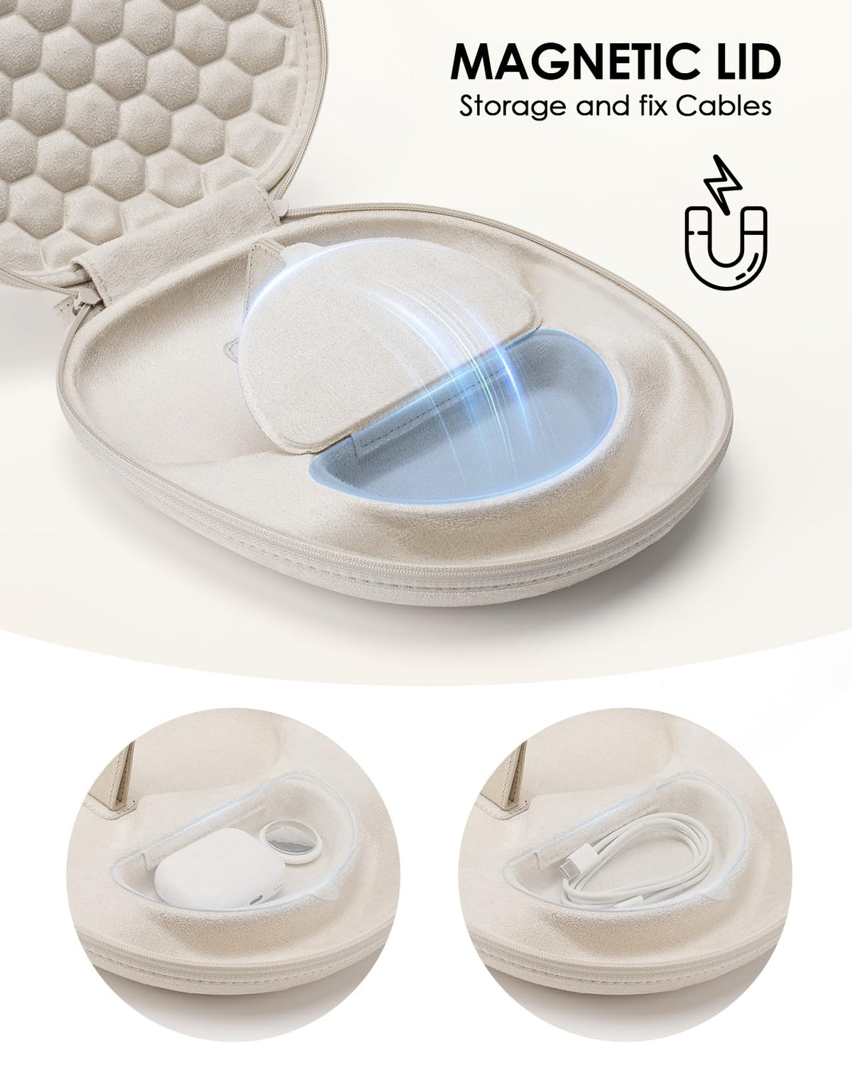 SQERO Smart Case 2.0 honeycomb design with soft velvet lining protection
