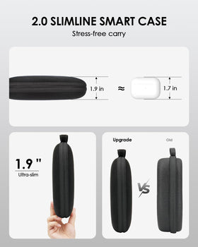 SQERO Smart Case 2.0 magnetic lid keeps accessories neatly organized