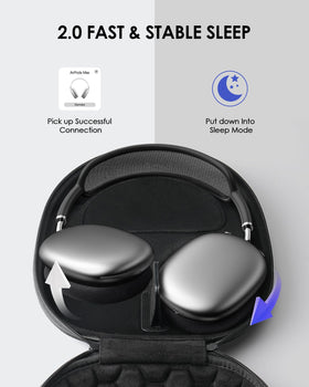 SQERO Smart Case 2.0 sleep-mode for AirPods Max preserves battery during standby