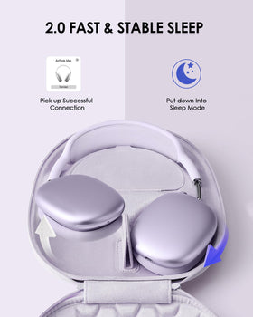SQERO close-up velvet interior protecting headphone surfaces