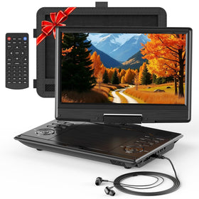 SQQBZZ 11.6-inch screen rotates for flexible car viewing.