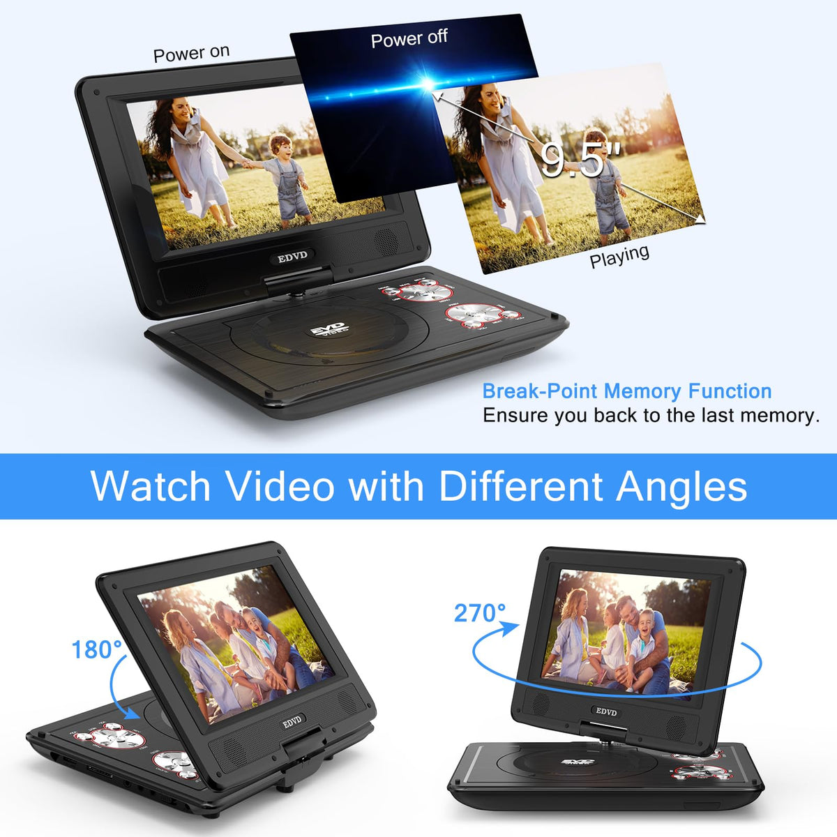 SQQBZZ installed on a car seat showing convenient travel entertainment