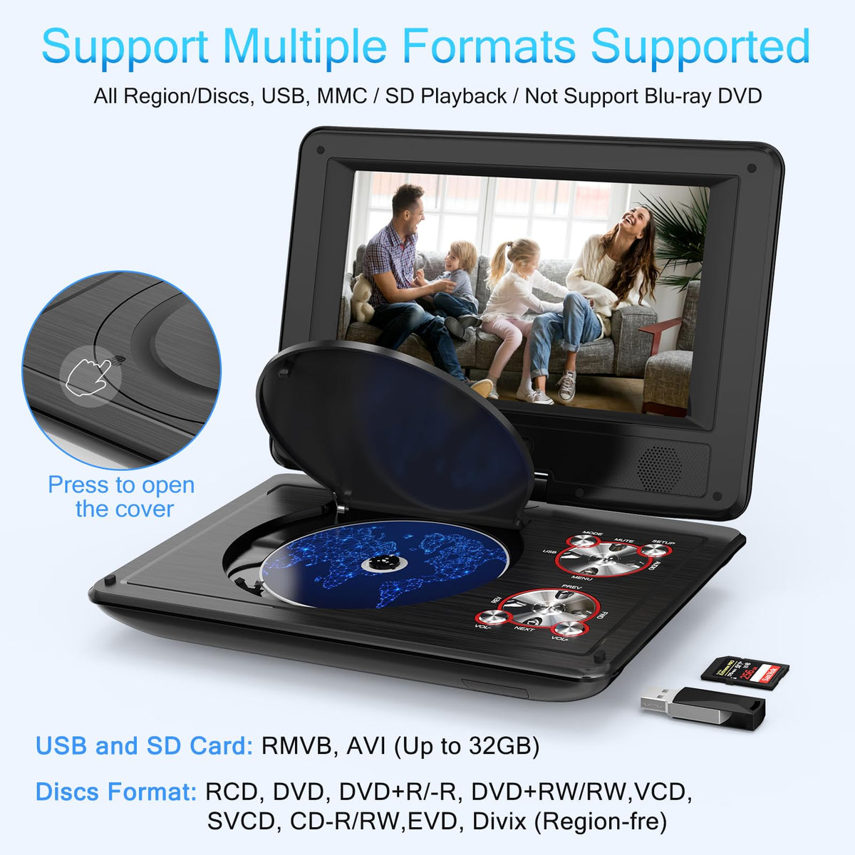 SQQBZZ screen swivel close-up demonstrating flexible angle adjustment benefit