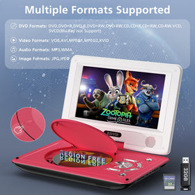 SQQBZZ side ports showing USB SD and headphone jack, supports multiple formats