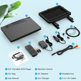 SQQBZZ USB/SD/AV connectivity expands media options.