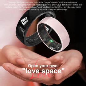 Sqrutri smart ring men tracks sensors for real-time heart rate and activity insights.
