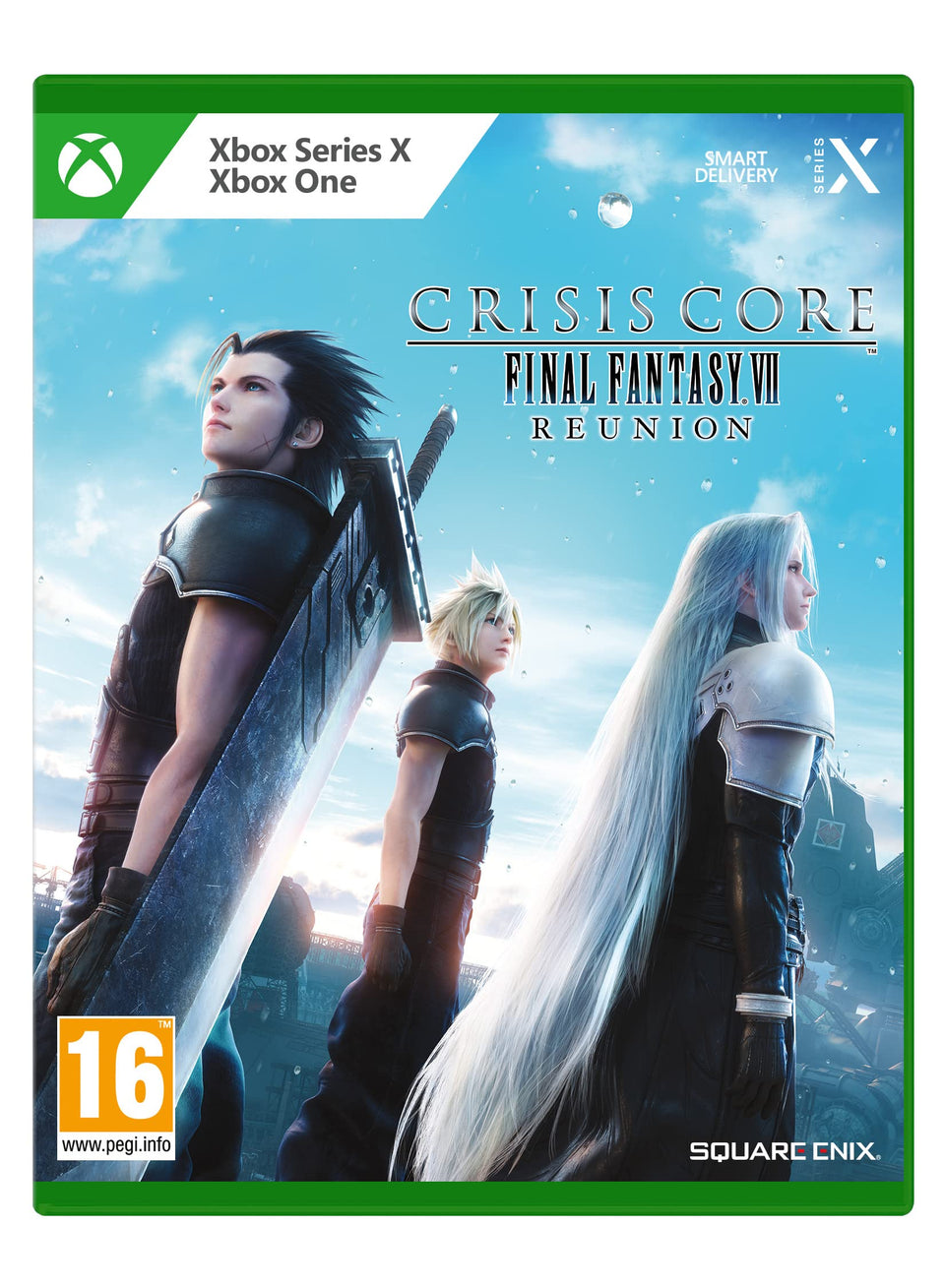 Square Enix Core Crisis Final Fantasy VII Reunion cover art highlights enhanced visuals for an immersive look