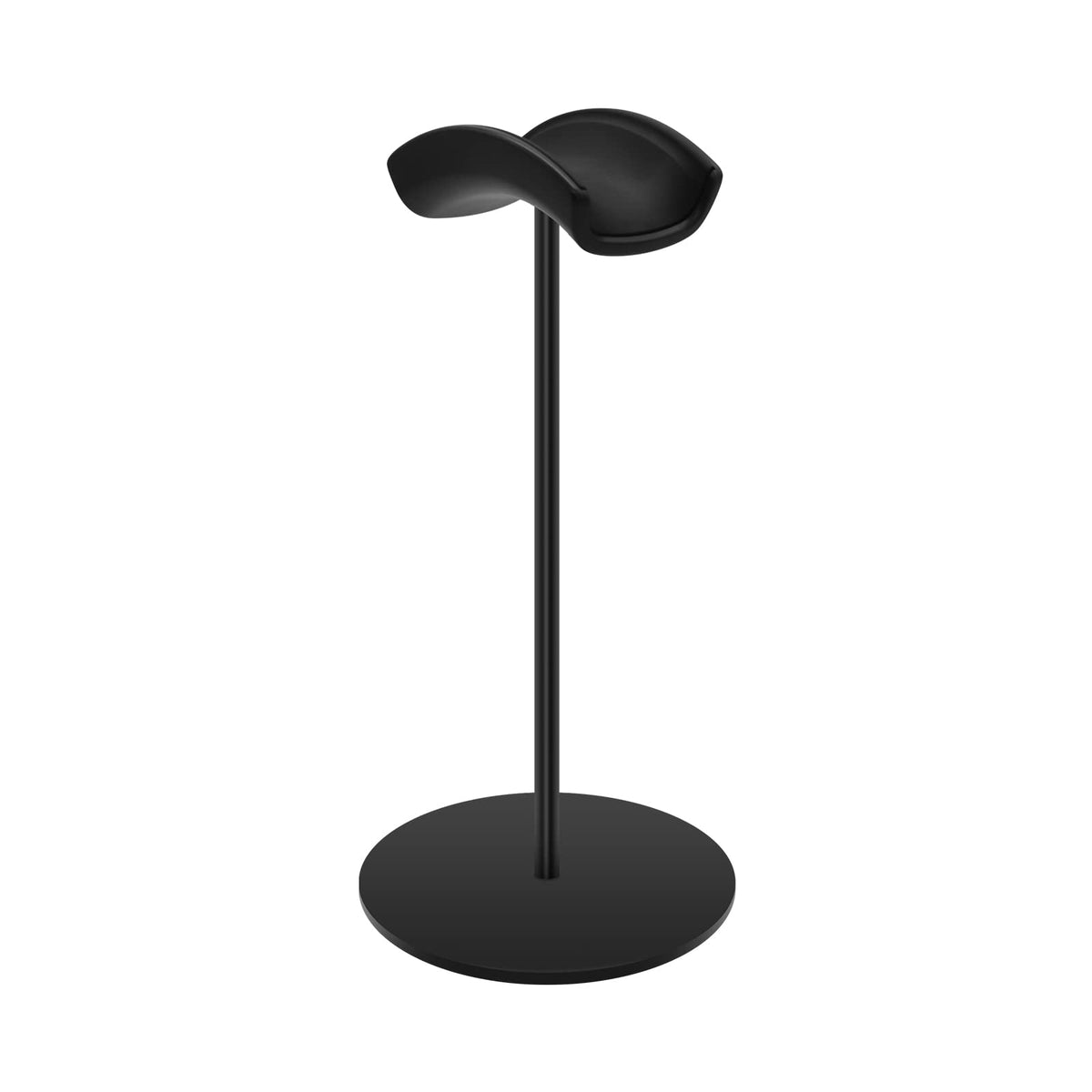 Srhythm headphone stand with metal base keeps headphones secure and neatly displayed