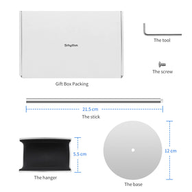 Srhythm sleek metal design complements modern desks.