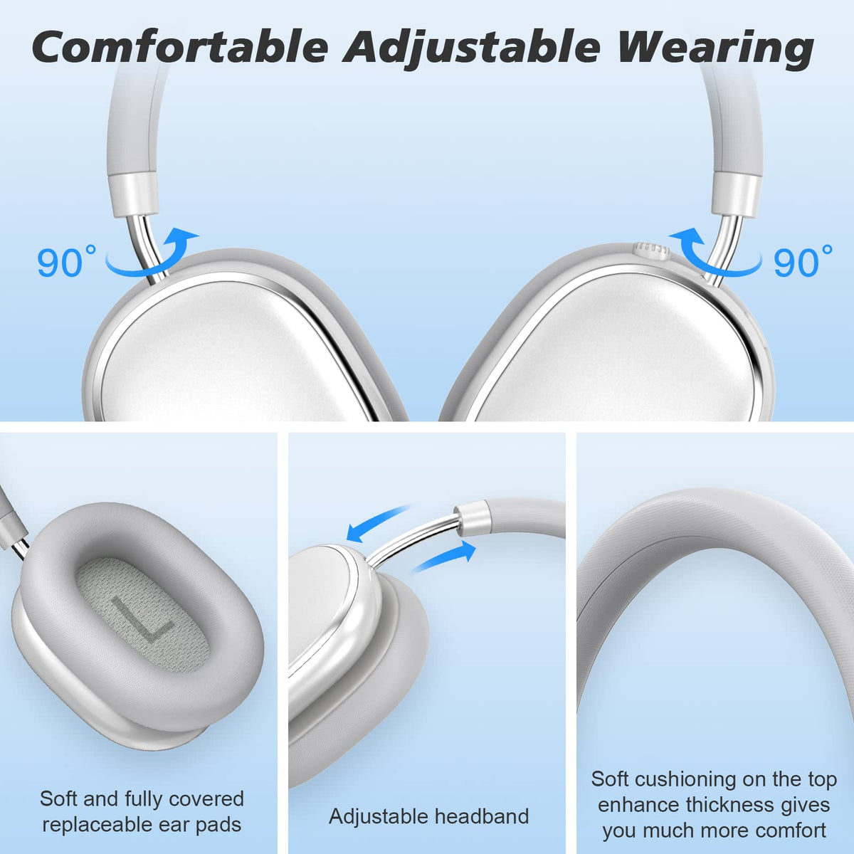 Srhythm NiceComfort 95 wired 3.5mm connection showing continuous listening