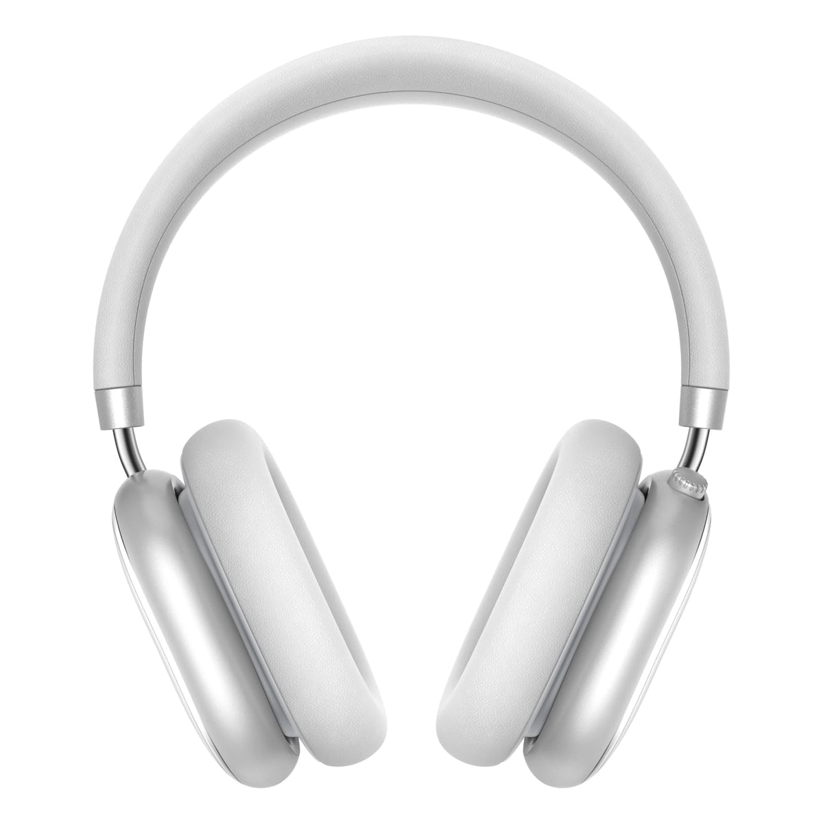 Srhythm NiceComfort 95 headphones angled view highlighting premium metal build for daily listening.