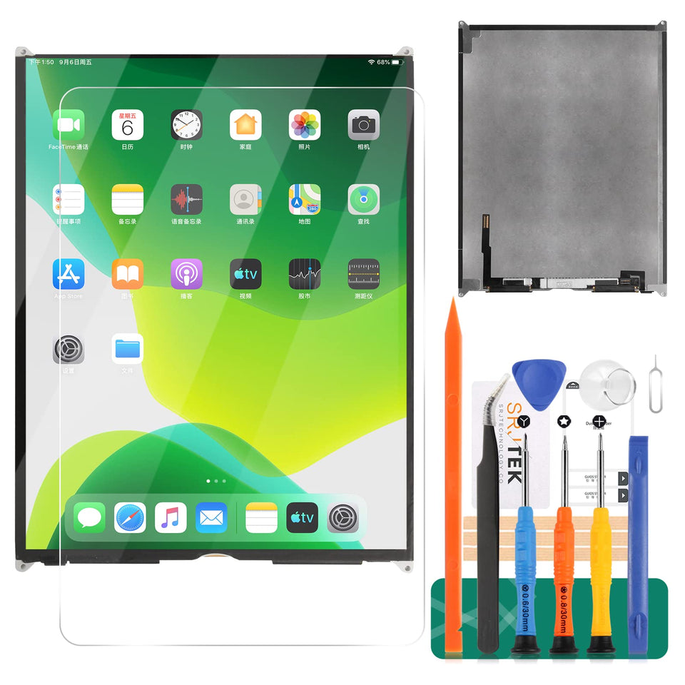 SRJTEK front LCD assembly showing clear display and accurate fit for quick replacement