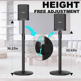 SSCEHCNY Bose S1 Pro stand with telescoping pole for precise height adjustment.