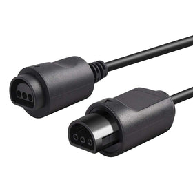 Close-up of Ssgamer N64 extension cable connectors for stable signal