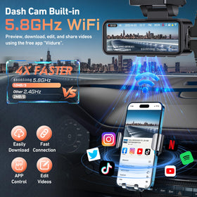 Ssontong ADAS GPS dashcam for safer journeys and smarter driving decisions.