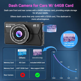 ssontong dashcam compact durable design withstands heat and extreme temperatures