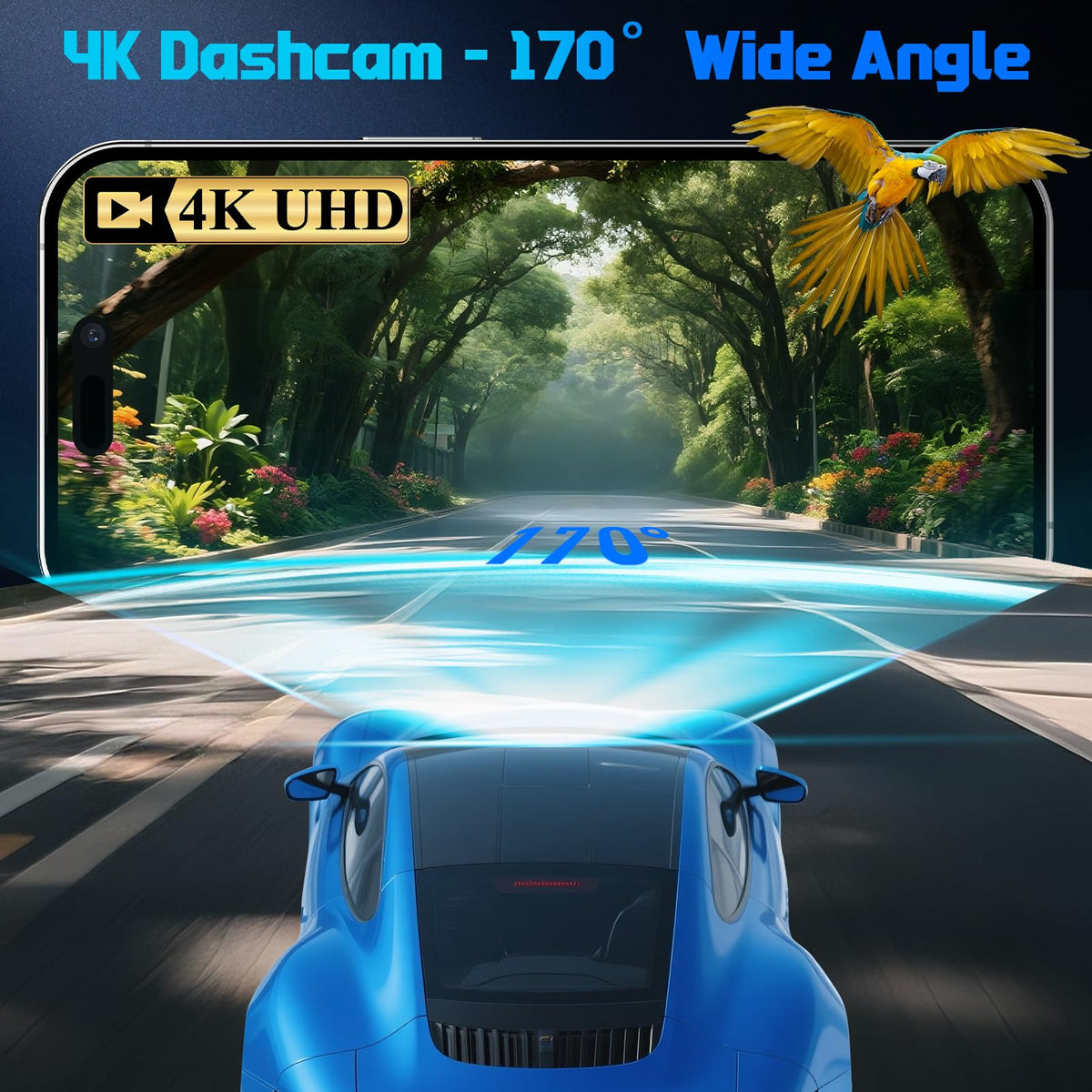 Ssontong dash cam weather-resistant with wide operating temperature range