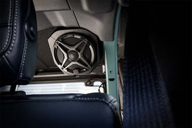SSV Works 4-door Bronco pod mounts securely to the roll cage.