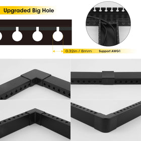 Stageek self-adhesive tape enables quick mounting without drilling.