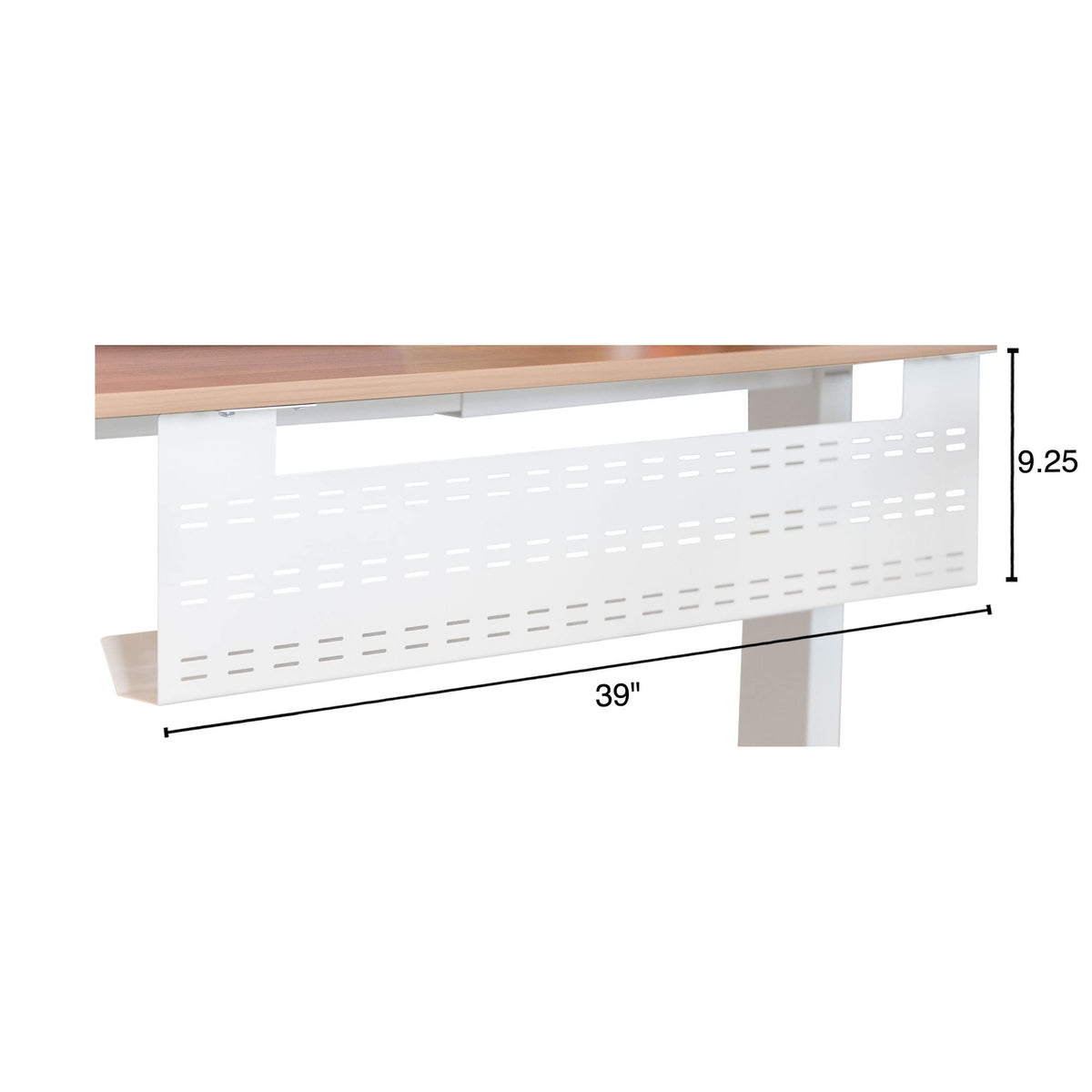 Stand Up Desk Store lifestyle scene with the tray installed creating a neater home office