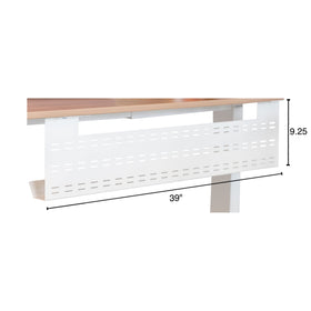 Stand Up Desk Store lifestyle scene with the tray installed creating a neater home office
