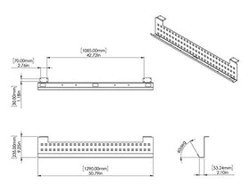 Stand Up Desk Store compatibility with 60-inch desks, practical under-desk integration.