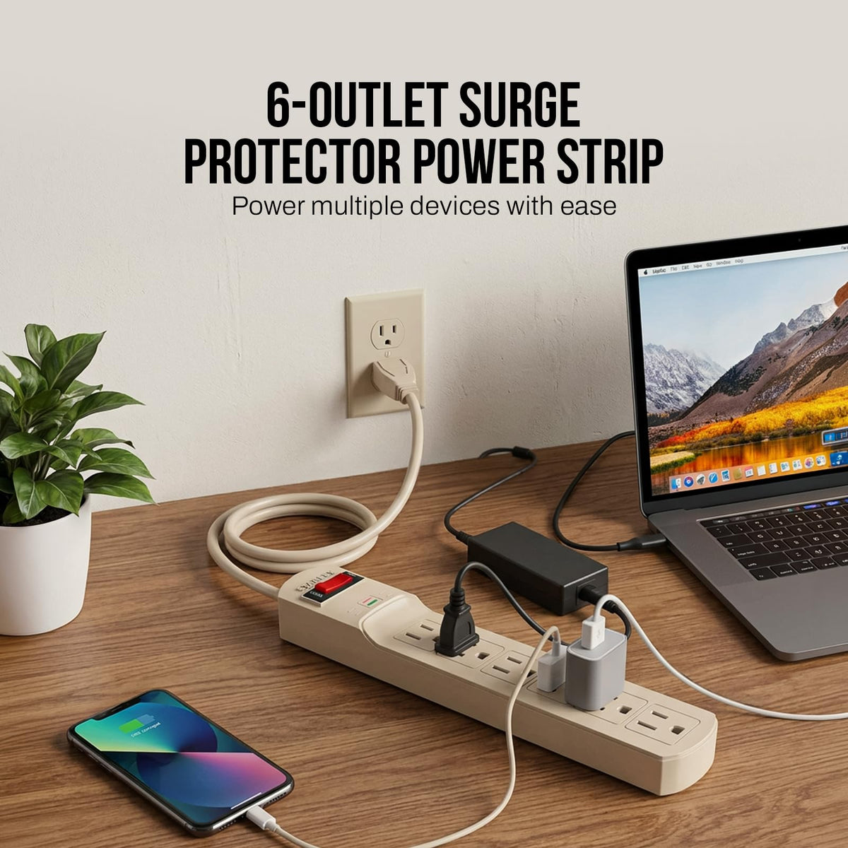 STANLEY in a desk lifestyle scene protecting computer and peripherals for peace-of-mind benefit