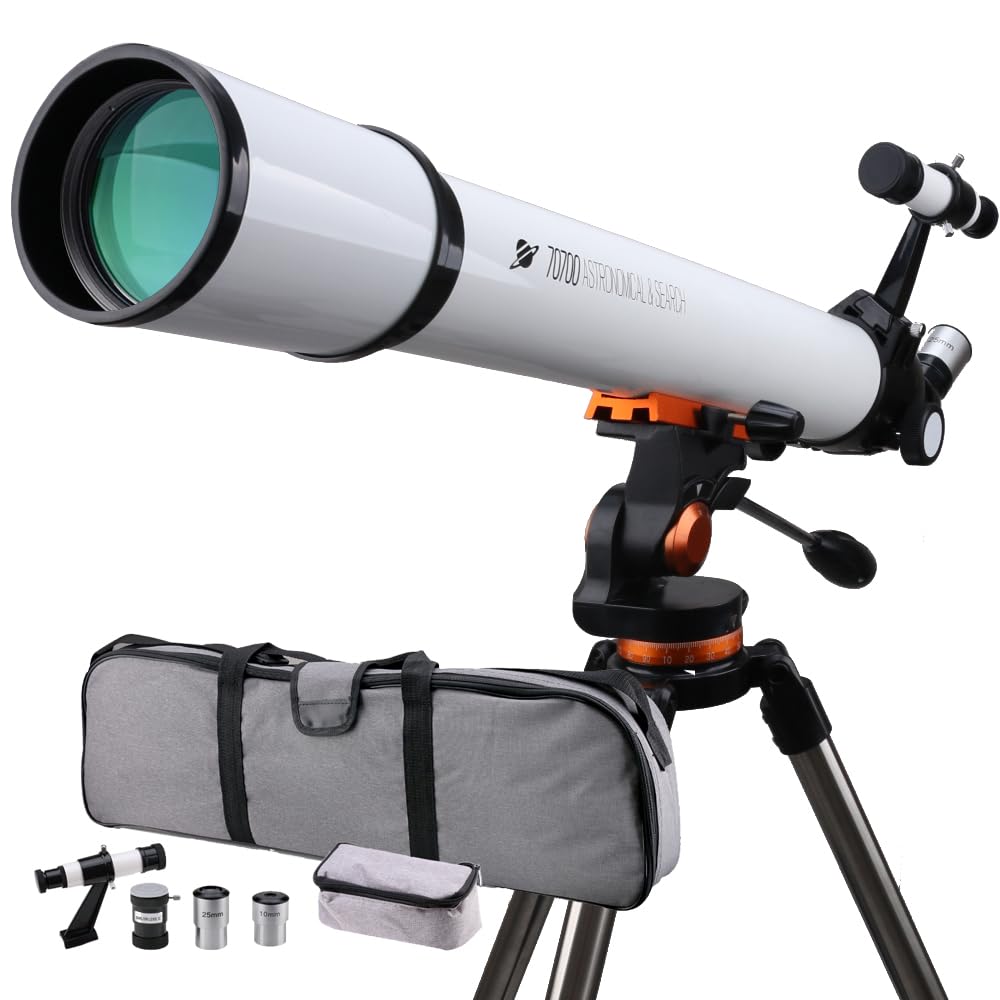 Starboosa telescope with 70mm aperture for brighter beginner stargazing.