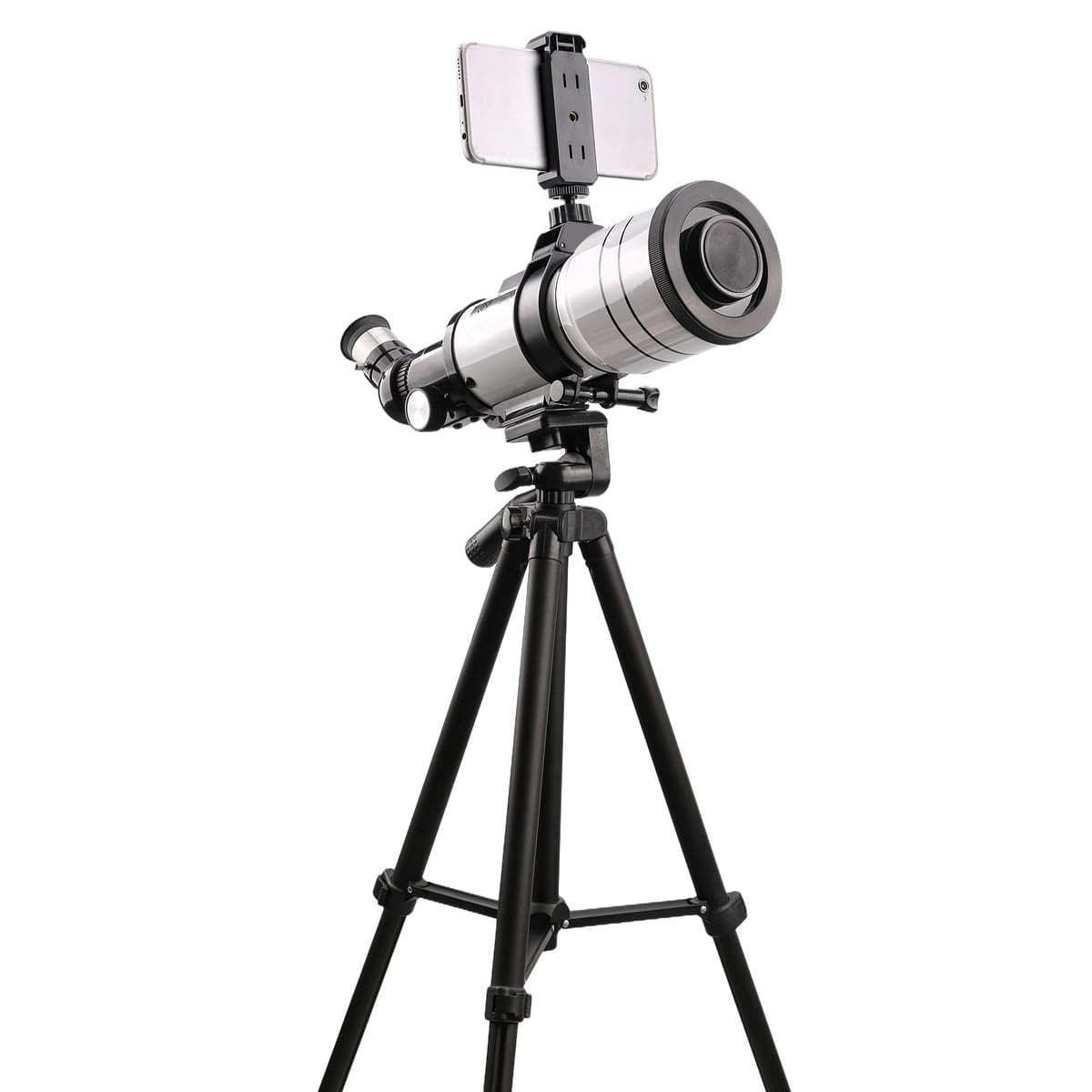 Starboosa telescope smartphone bracket pairs with apps for sky discovery