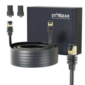 STARGEAR flat cable front view showing slim profile and length benefit