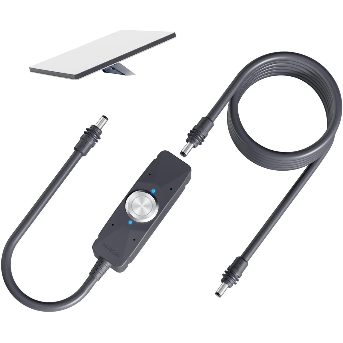 STARGEAR front view showing switch and 6.4ft cable, offering quick power control