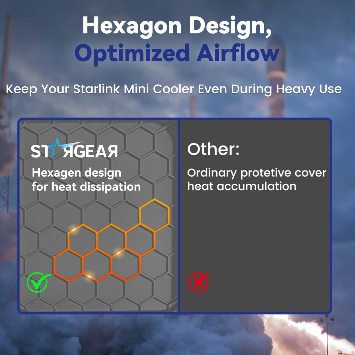 STARGEAR close-up hex texture highlighting strength and pressure dispersion