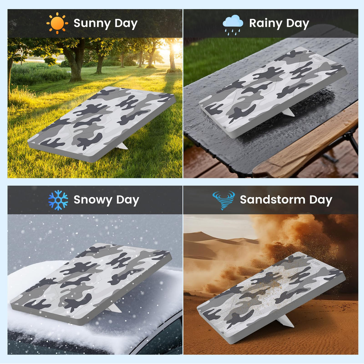 STARGEAR cover mounted on RV roof illustrating outdoor readiness
