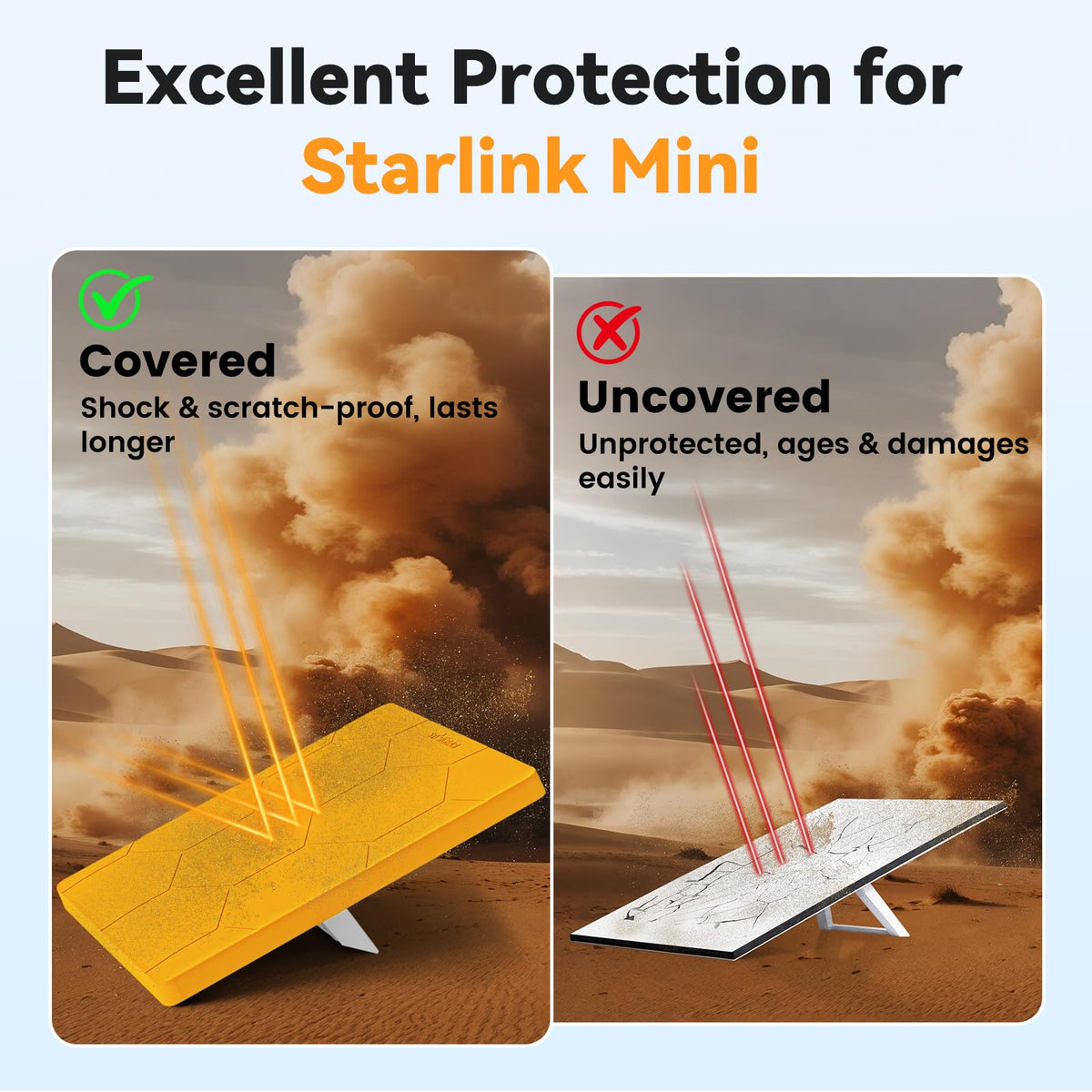 STARGEAR installed at campsite keeping Starlink Mini online outdoors