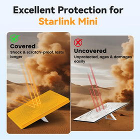 STARGEAR installed at campsite keeping Starlink Mini online outdoors