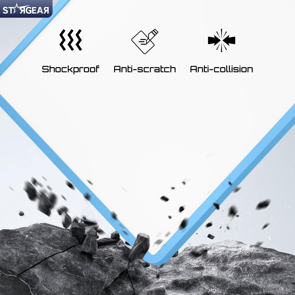STARGEAR side profile on Starlink Mini showing seamless protective fit