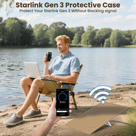 STARGEAR Starlink Gen 3 Case impact-resistant design guards against rocks and debris.